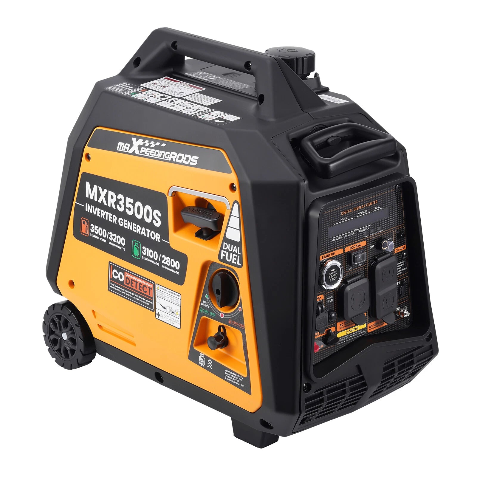 3500 Watt Portable Generator Inverter Dual Fuel Electric Start (Gas/Propane)