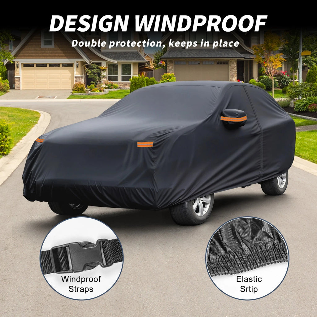 Waterproof Car Cover with Driver Door Zipper for Subaru Forester 