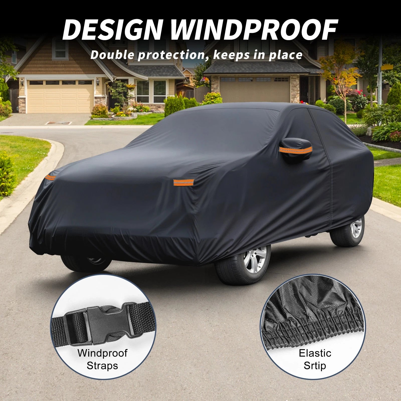 Waterproof Car Cover with Driver Door Zipper for Subaru Forester 