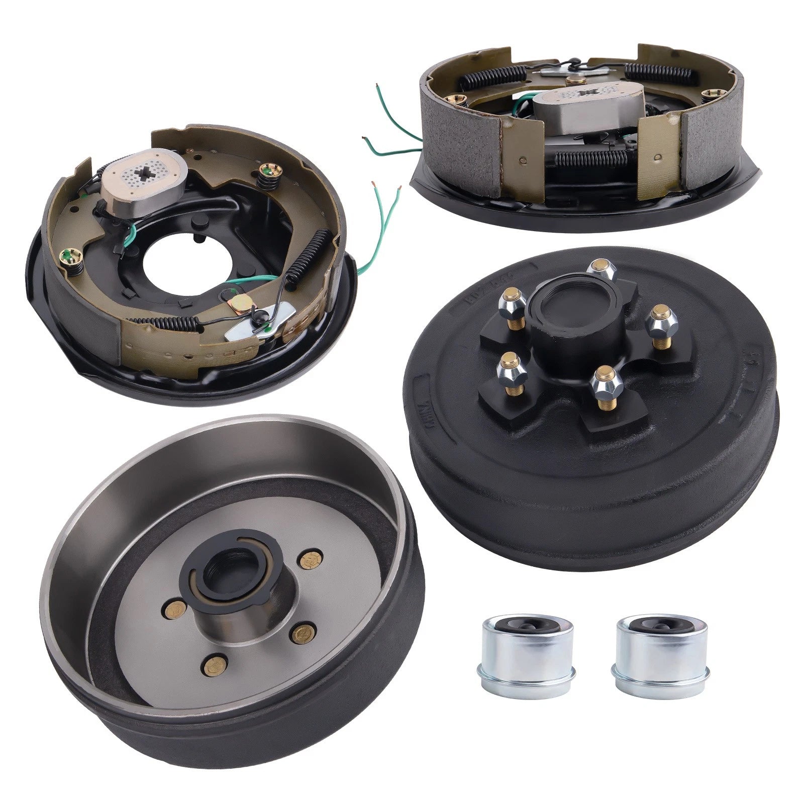 Trailer Hub Drum Kits 5 on 4.5 with 10"x2-1/4" Electric Brakes (3500 lbs)