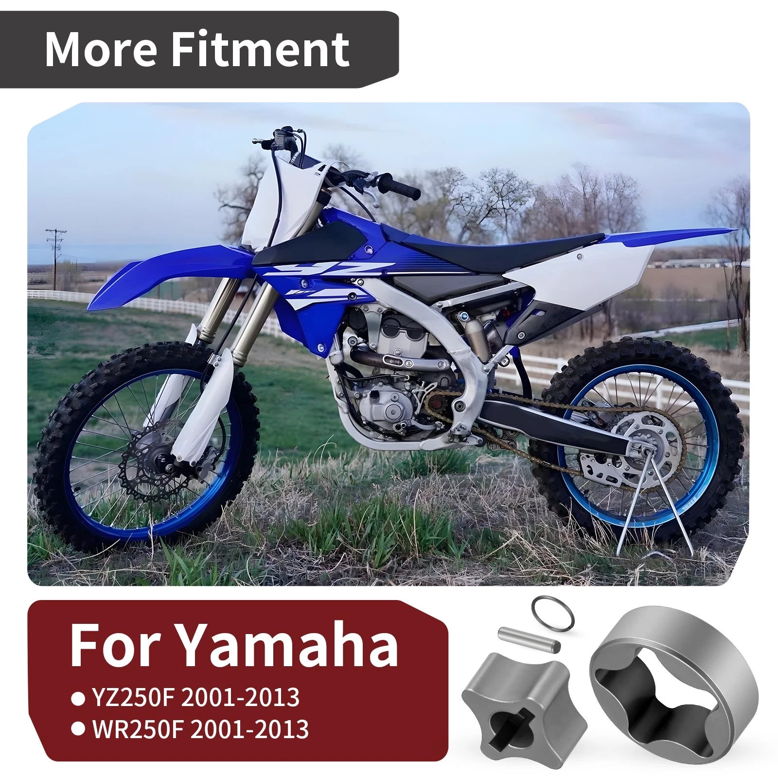 Oil Pump Rotor w/ Circlip Pin for Yamaha YZ250F WR250F (2001–2013)