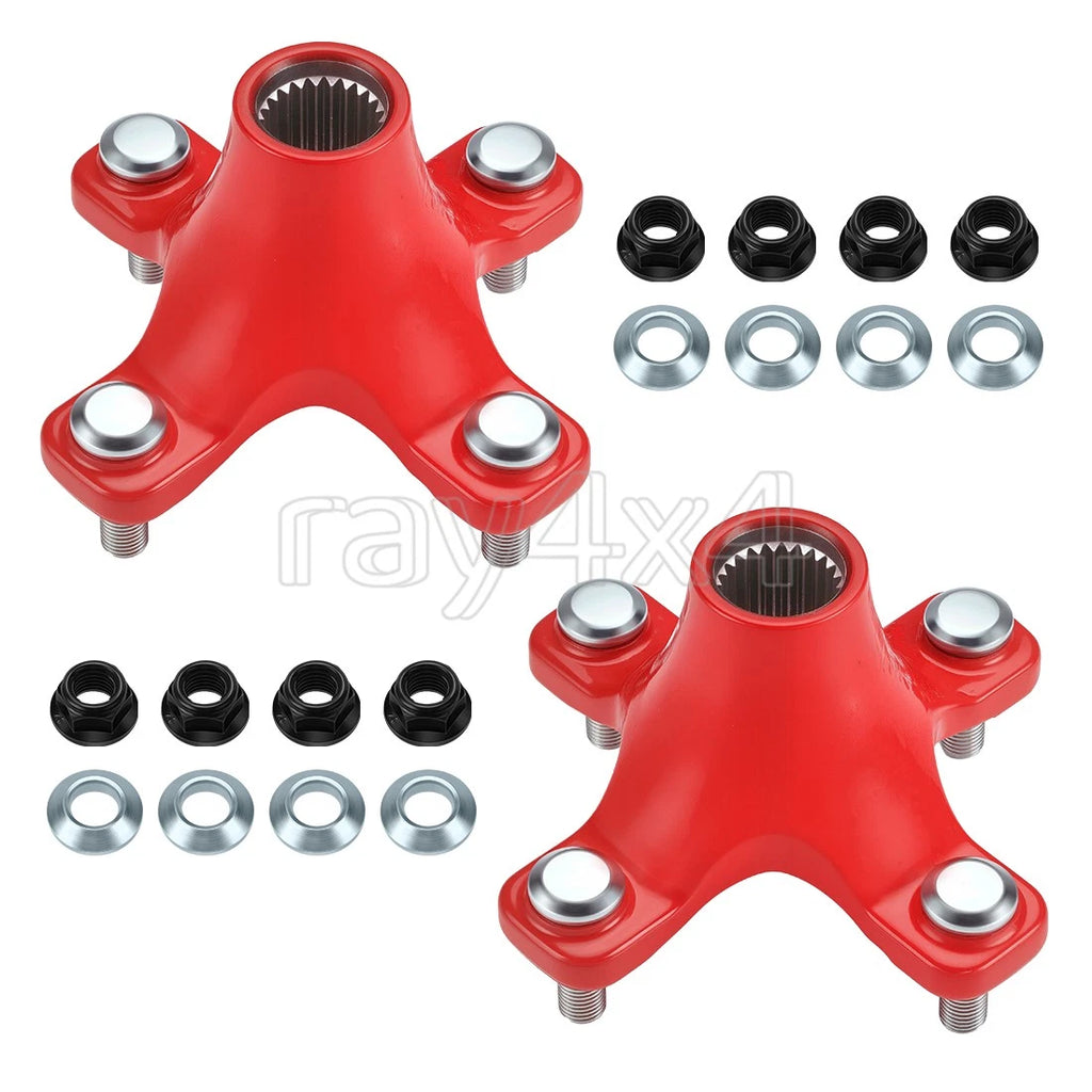 2x Rear Wheel Hubs & Nuts for Honda TRX450R (2004–2009)