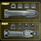 Set of 4 Door Handles for Toyota Camry (2012–2017) Magnetic Gray Metallic