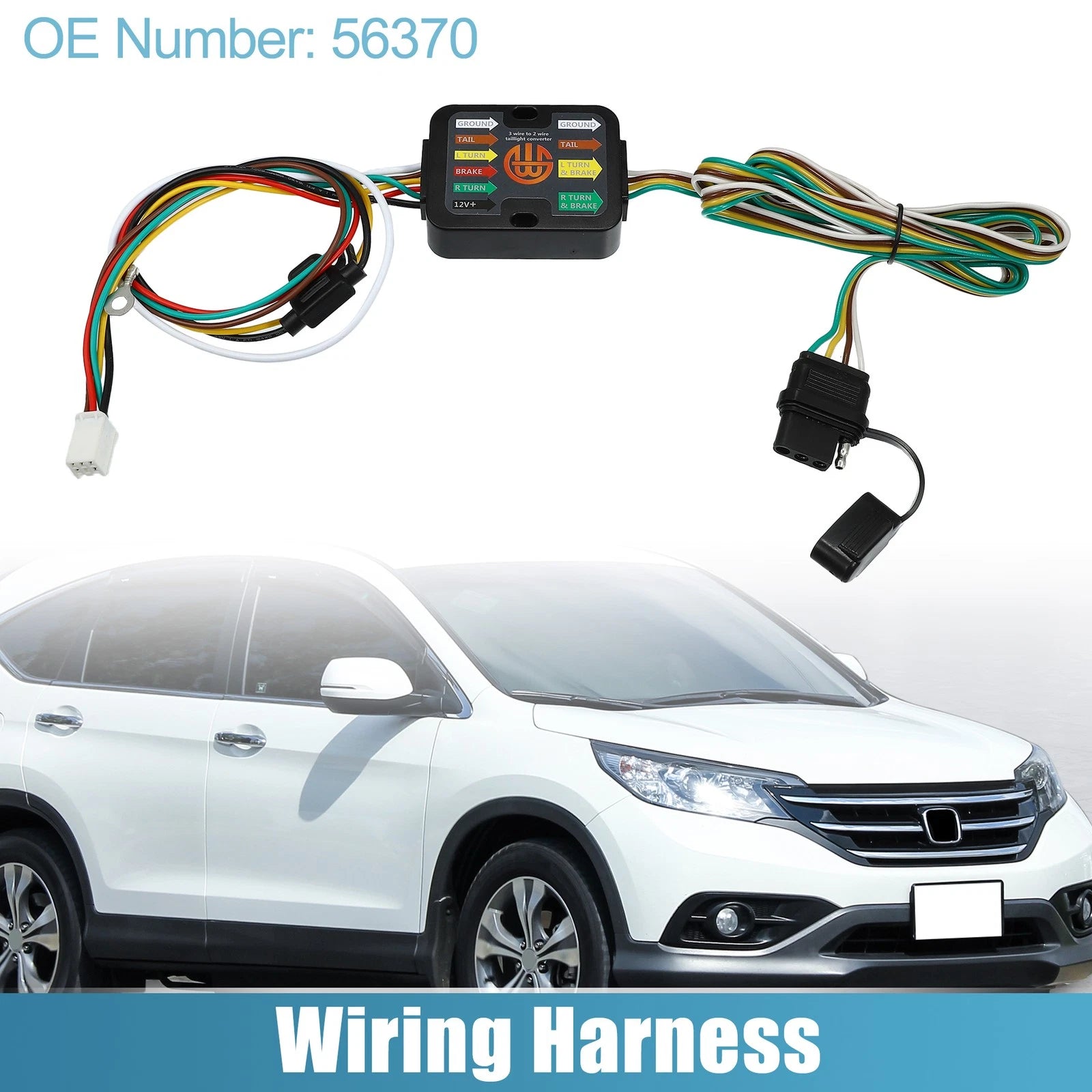 Set of 1 Trailer Wiring Harness 56370 for Honda CR-V (2017–2022)