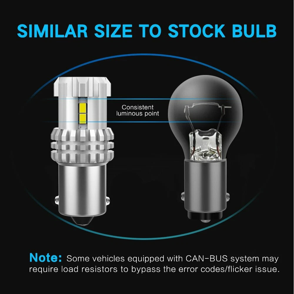 2X 2600LM LED Turn Signal Brake Backup Light Bulbs for [Make Model] ([YYYY–YYYY])