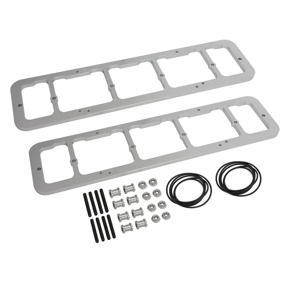 Vortec to Perimeter Valve Cover Adapter Kit for Chevy SBC 350 (1996–2002)
