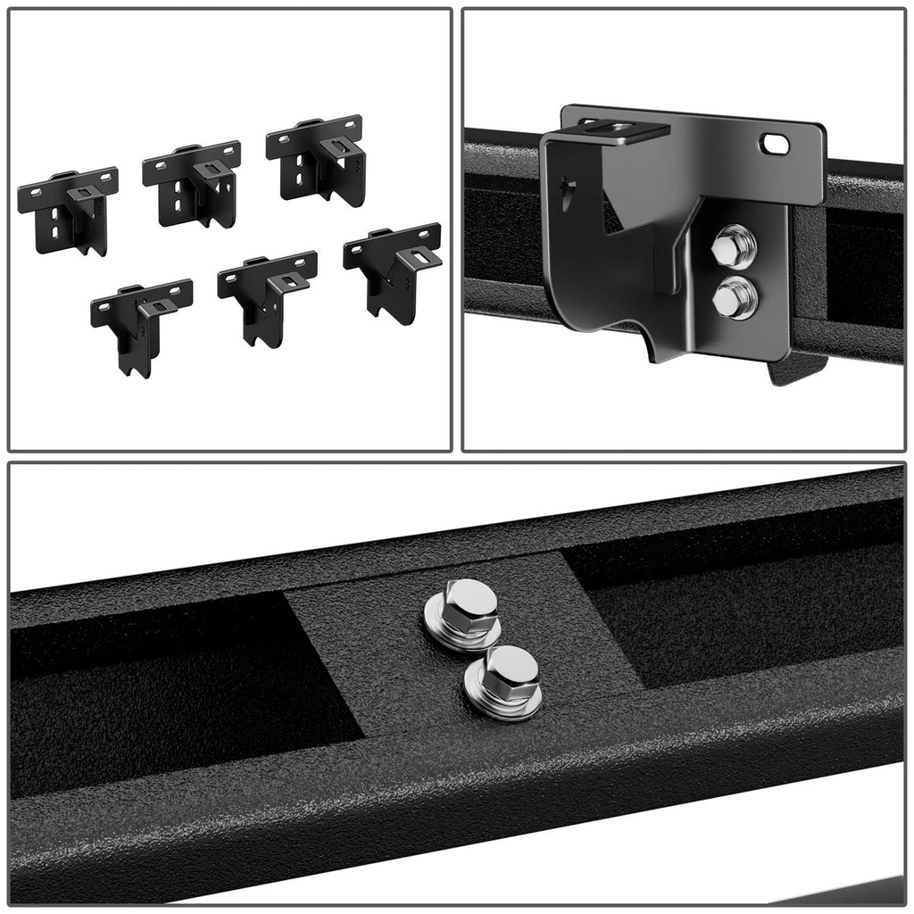 Pair of Mild Steel Side Arm Step Bar Running Boards for Jeep Wrangler JL (2018–2022)