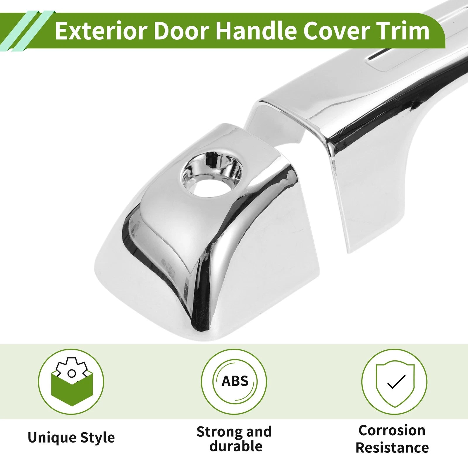 Set of 1 Exterior Door Handle Cover Trim for Dodge Ram 1500 (2019–2024) ABS