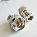 UHF Male to N Type Female Adapter Connector 50 Ohm for UHF Devices