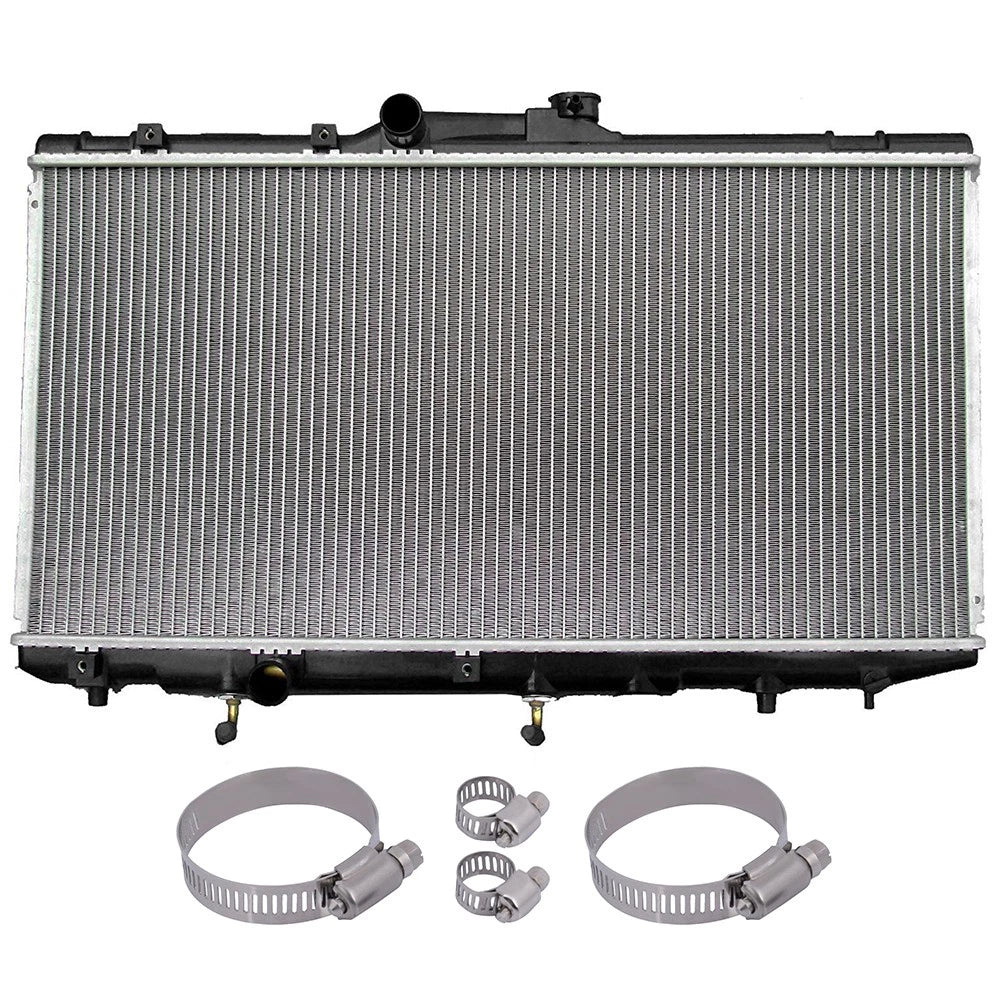 Radiator with Oil Hose Clamps Kit for Toyota Corolla, Geo Prizm (1993–1997)