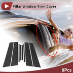 Set of 8 Door Pillar Window Trim for Volkswagen Polo Sedan 
