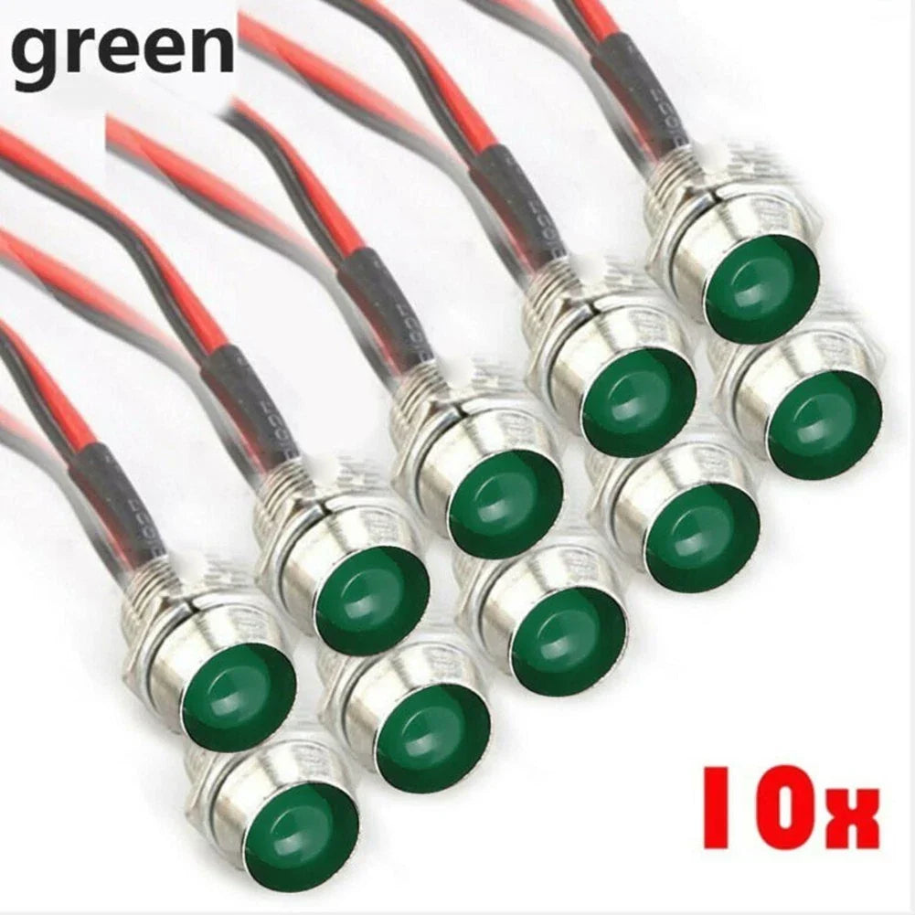 LED Indicator Light Boat Bulb / DC 12V Green / for DASH Panel