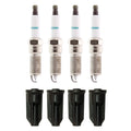 Set of 4 Denso Iridium Spark Plugs & NGK Ignition Coil Boots for Canyon Colorado (2004–2012)