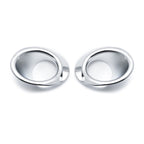 Chrome Front Fog Light Bezel Cover Trims for Honda Civic (2016-2018)