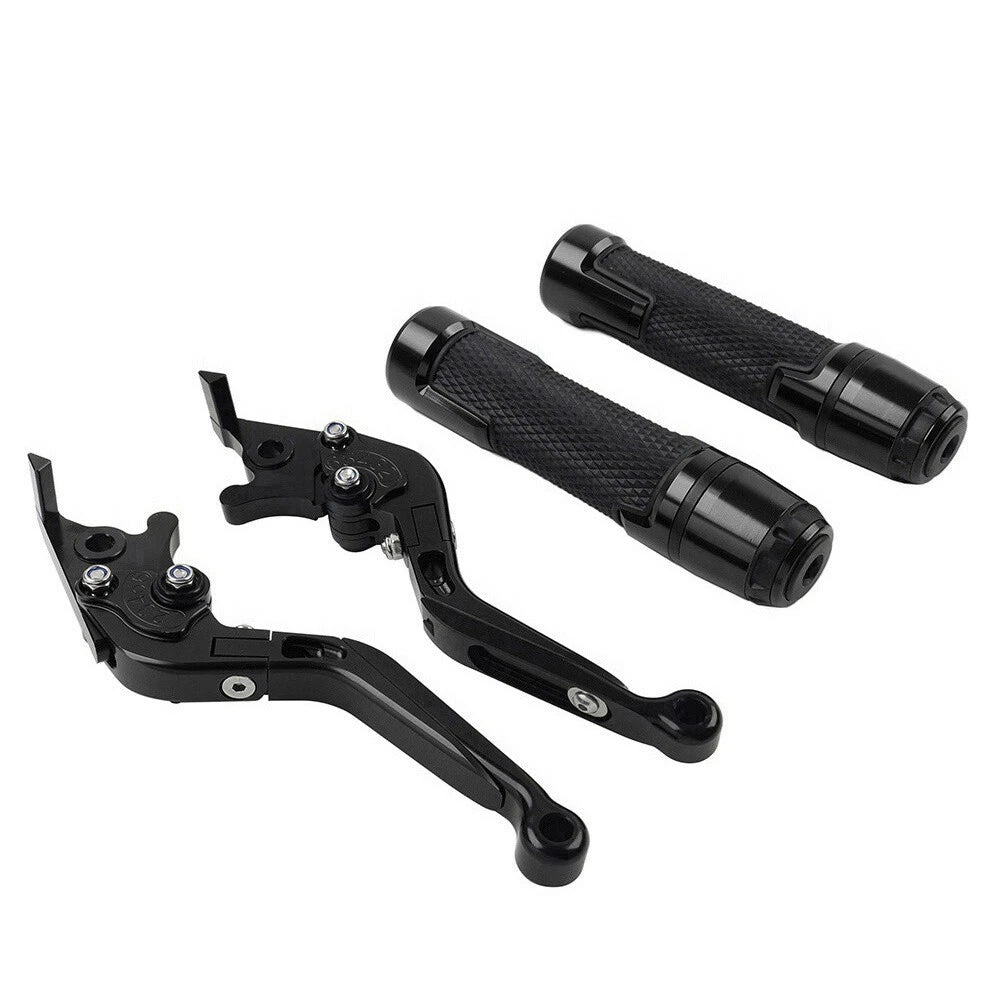 Black Extendable Brake Clutch Levers Set for Suzuki GSXR750 (2000–2008)