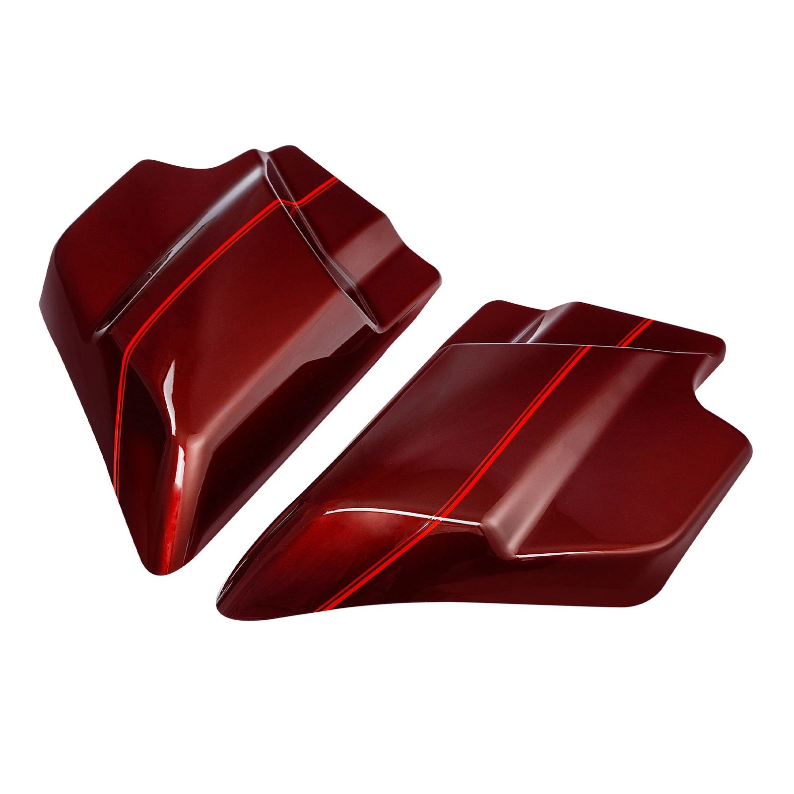 Battery Side Covers for Harley Road Street Glide (2009–2023) Mysterious Red Sunglo