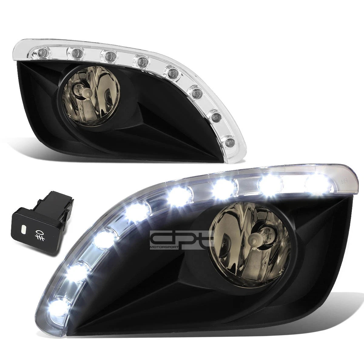 Fog Lights with LED DRL for Toyota Camry (2010–2011) - Smoked Lens