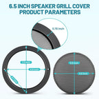2X Speaker Grill Cover for Car Subwoofer (Universal Fit)