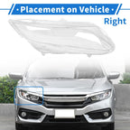 Car Front Right Headlight Lens Cover for Honda Civic (2012-2015)