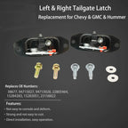2X Tailgate Latch Assembly for GMC Sierra, Chevy Silverado (2007-2018)