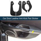 Set of 1 Car Door Leather Anti Kick Pad Sticker for Audi Q4 (2023–2024)