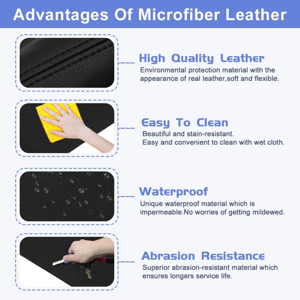 L&R Door Panel Insert Card Leather Cover for Volkswagen Beetle (1998–2010)