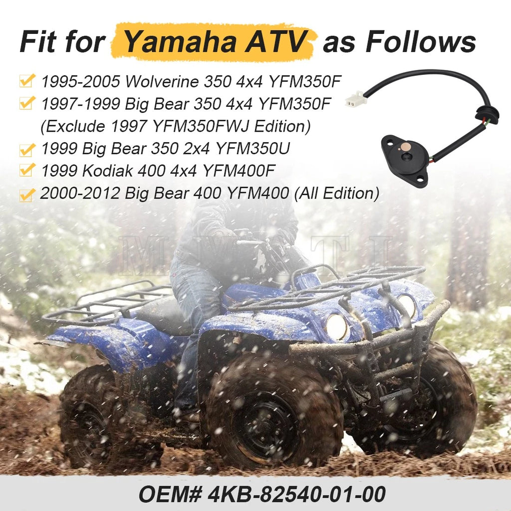 Gear Position Neutral Switch for Yamaha Big Bear 350 YFM350, 400 YFM400