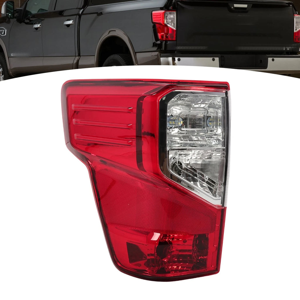 Rear Left Tail Light for Nissan Titan XD SL SV (2016–2023) w/Bulbs
