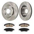 Front Vented Brake Rotors and Ceramic Pads Kit for Honda CR-Z (2011–2015)