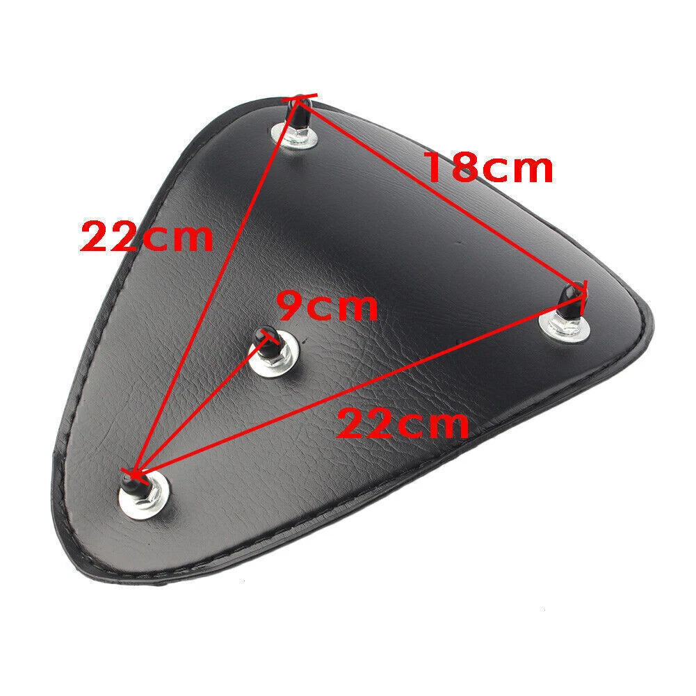 Motor Solo Driver Cushion Seat for Harley, Honda, Yamaha, Kawasaki, Suzuki (1pc)