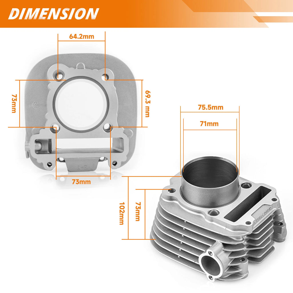Top End Rebuild Kit for Yamaha Timberwolf 250 (1992–2000)