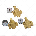 Brass Water Pressure Reducing Valve with Gauge for DN15 20 25 (2002–2019)