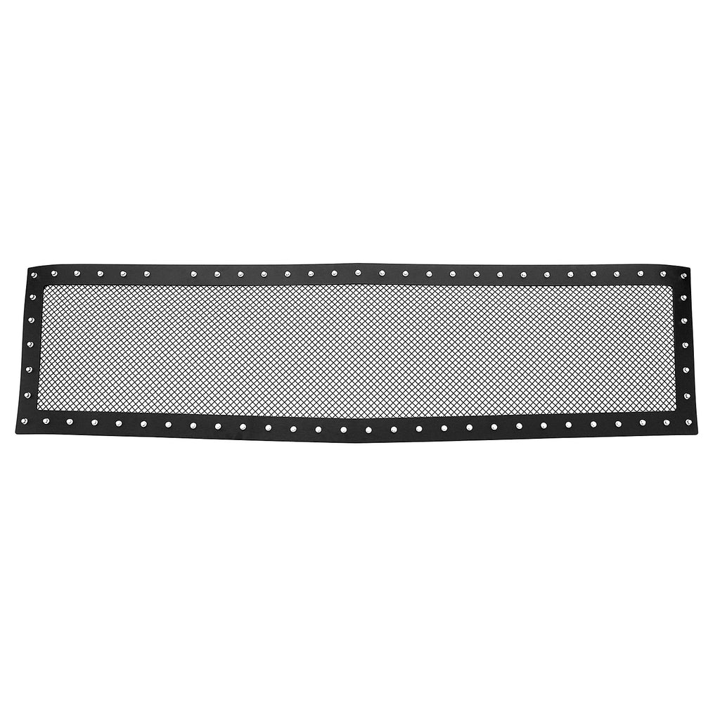 Stainless Black Rivet Mesh Grille for Chevy Silverado 2500/3500 (2007-2010)