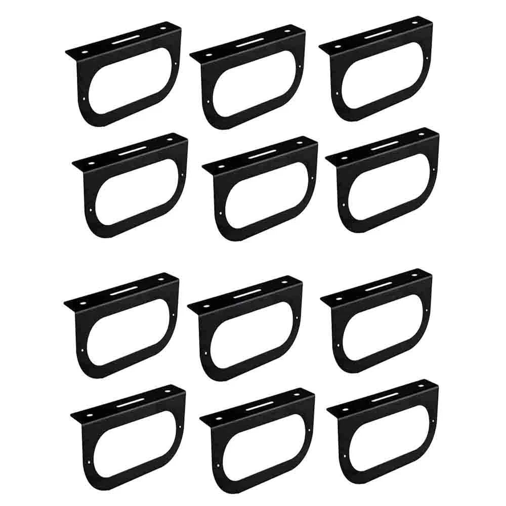 Set of 12 Mounting Brackets for 6" Oval Tail Light (Trailer RV)