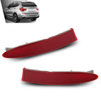 Pair Rear Bumper Reflectors for BMW X3 (2011–2017) Red