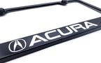 License Plate Frame Black Plastic with White Acura Logo for Acura (2000–2024)