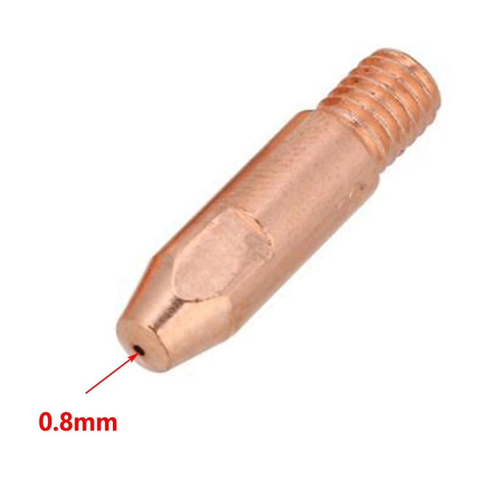 M6 Welding Torch Tips Set of 3 (0.8/1.0/1.2mm) for Metalworking