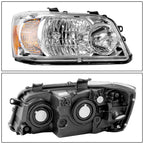 Set of 2 Halogen Headlights for Toyota Highlander (2004-2006)