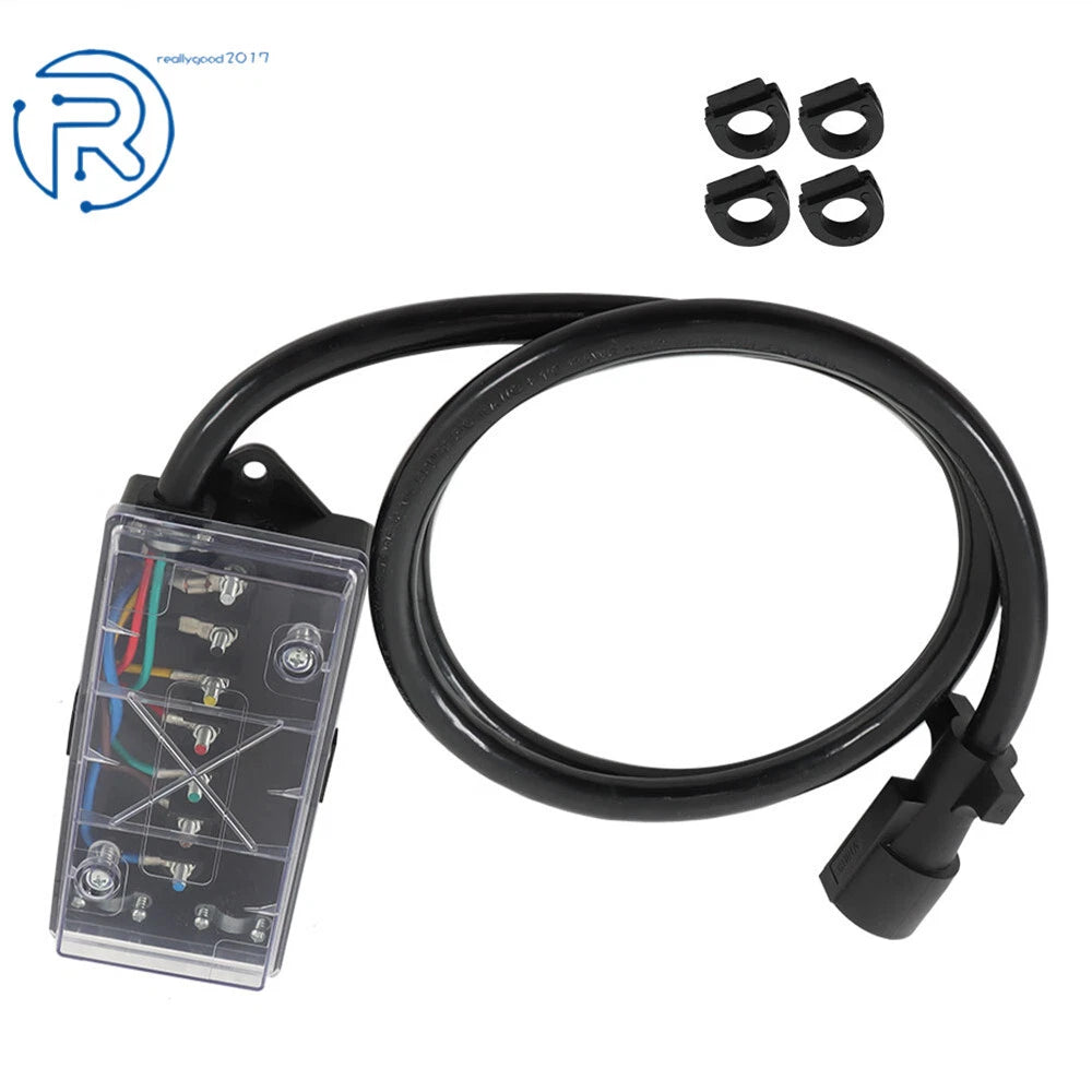 7 Way Trailer Cable with 7 Pin Plug for RV Trailer (6/8FT)