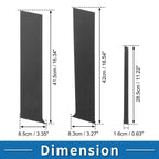 Set of 6 Door Pillar Window Trim for Mitsubishi Lancer (Carbon Fiber)