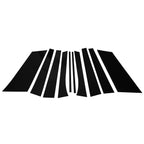 10 Pcs Door Pillar Window Trim for Buick Enclave (2007–2014) Black