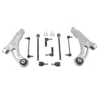 Set of 10 Front Lower Control Arms Sway Bars Tie Rods for Jeep Cherokee (2014-2018)
