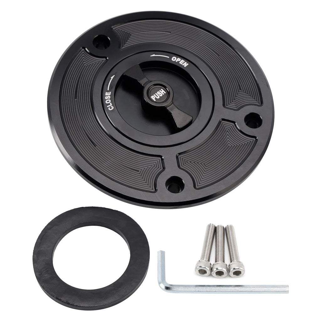 Quick Release Racing Fuel Gas Tank Cap for Kawasaki ZX-6R ZX636 ZX6RR (2003–2006)