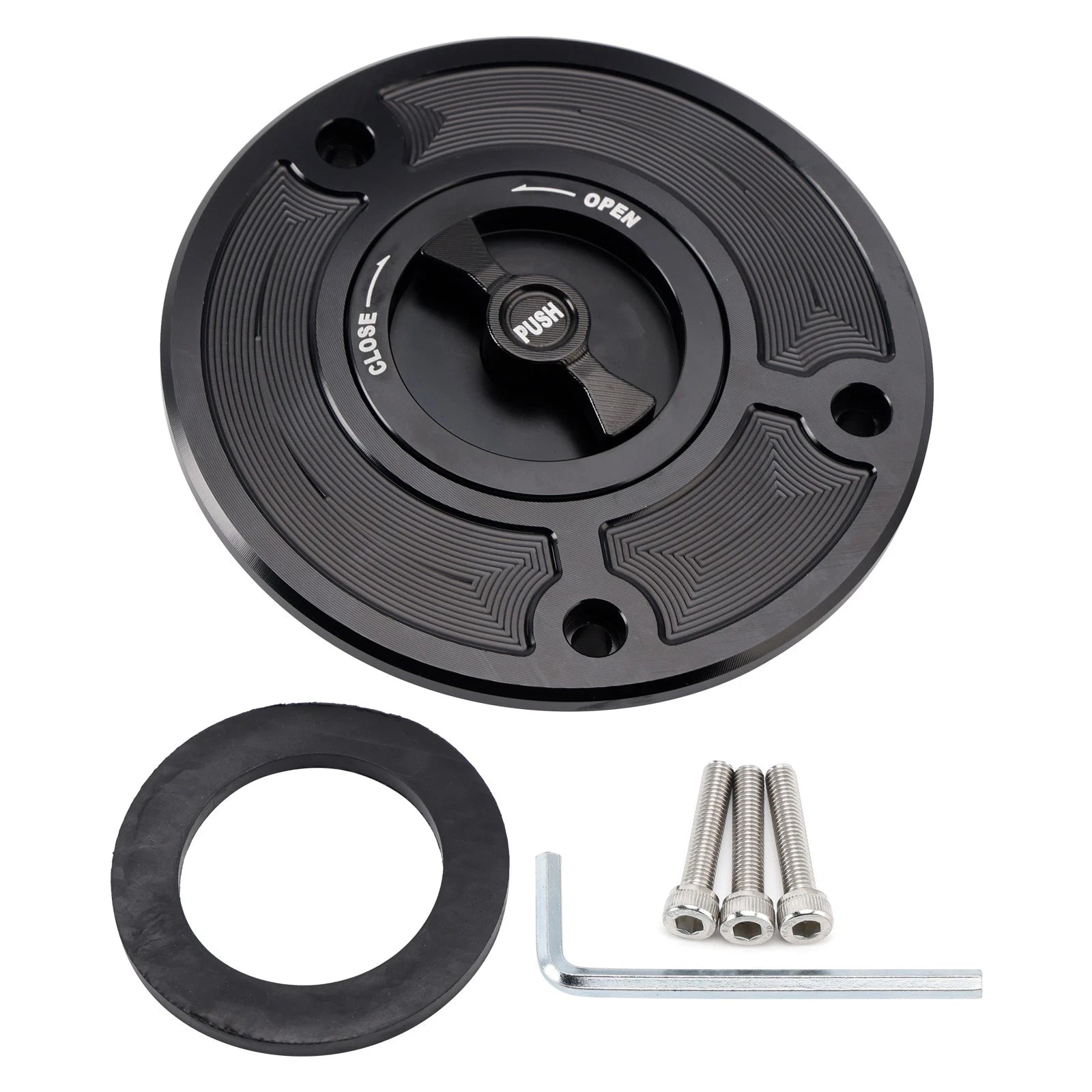 Quick Release Racing Fuel Gas Tank Cap for Kawasaki ZX-6R ZX636 ZX6RR (2003–2006)