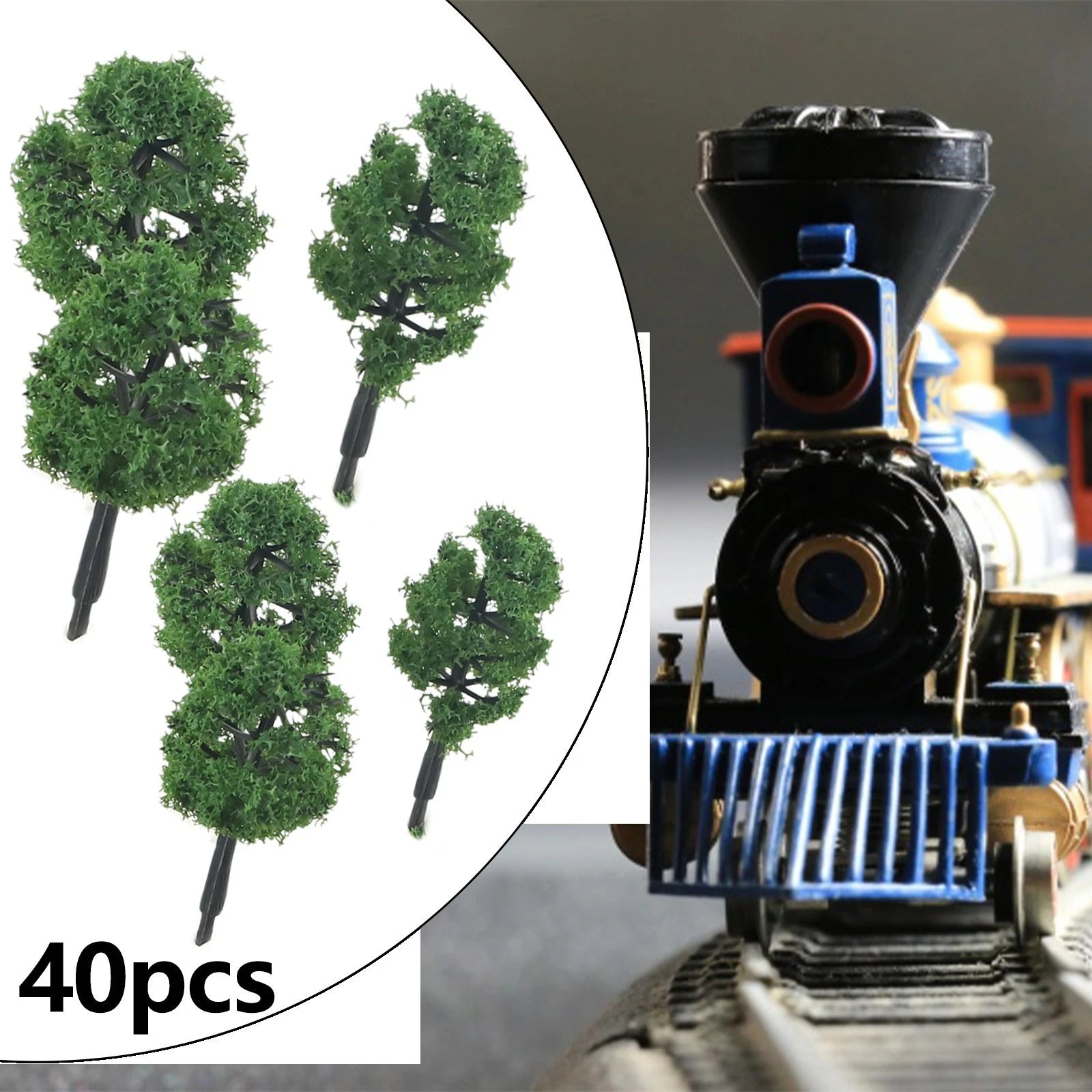 Set of 40 Model Trees for N Gauge Railway (N Scale)