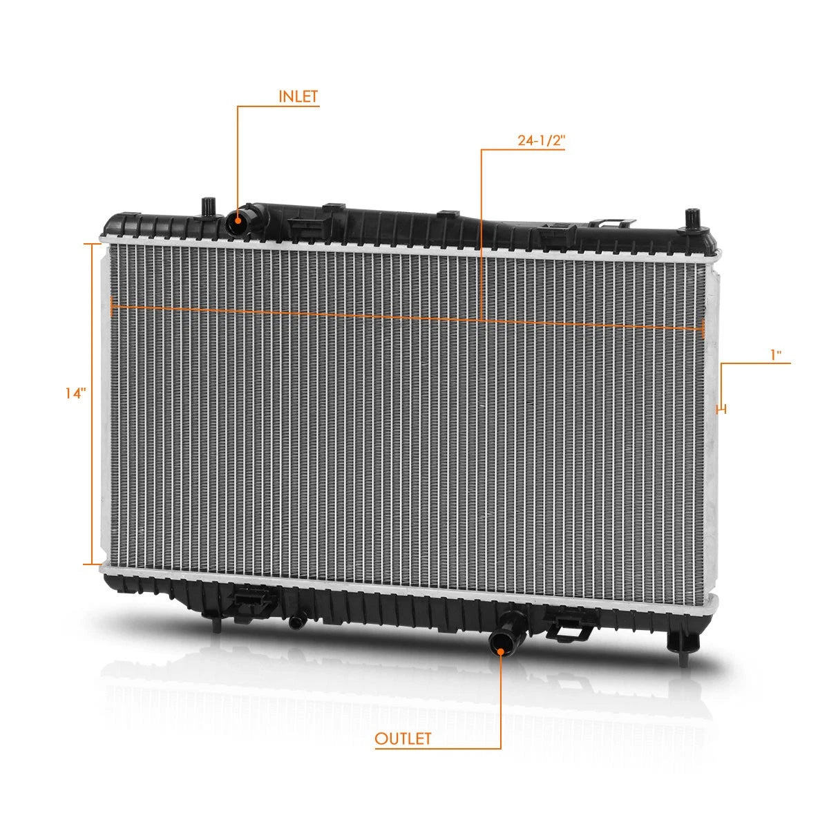 Aluminum Core Radiator for Ford Fiesta 2014–2018 1.0 1.6L AT/MT DPI-13430