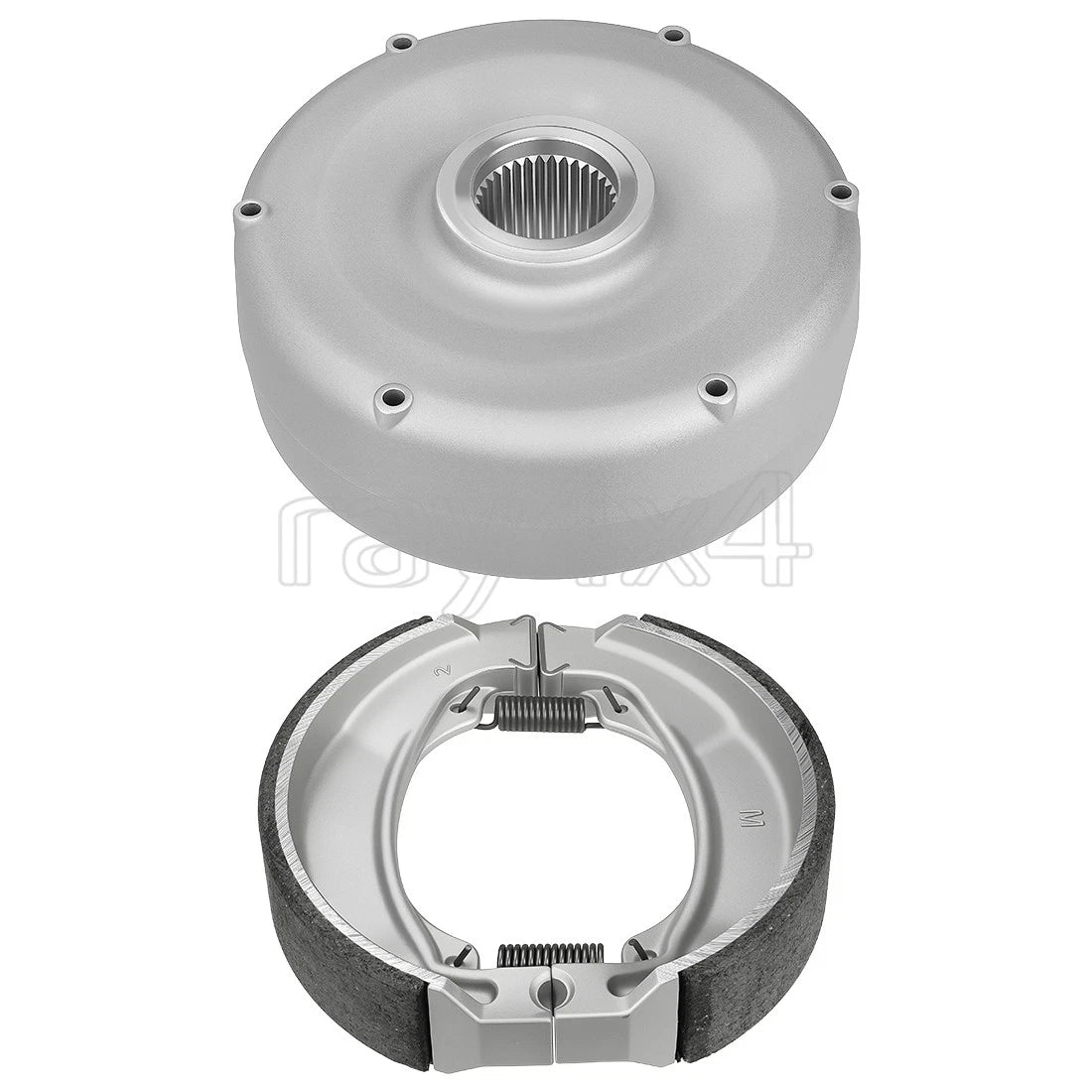 Rear Brake Drum Hub & Shoes Kit for Honda Recon 250 TRX250 (1997–2023)
