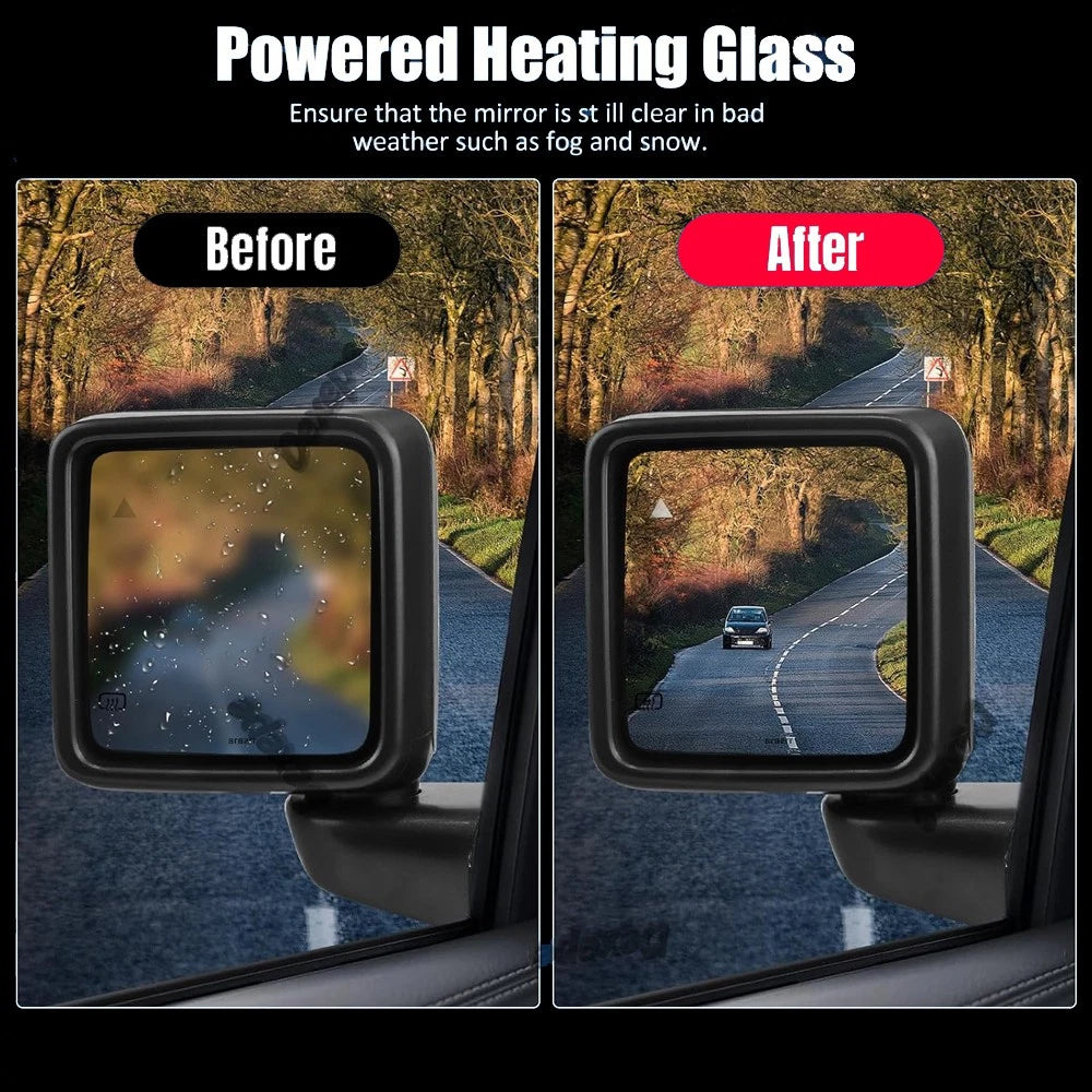 7 Pin Side Mirror w/ Blind Spot for Jeep Wrangler Gladiator (2018–2025)
