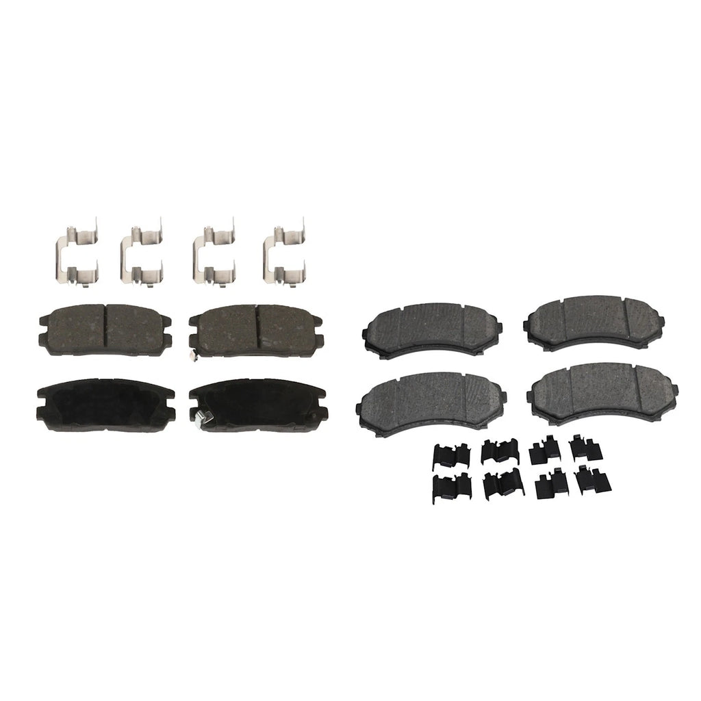 Set of 4 Ceramic Brake Pads for Isuzu Rodeo (2001–2004)