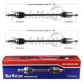 Set of 2 Rear CV Axle Shafts for Lexus NX200t, Toyota RAV4 (2015–2018)